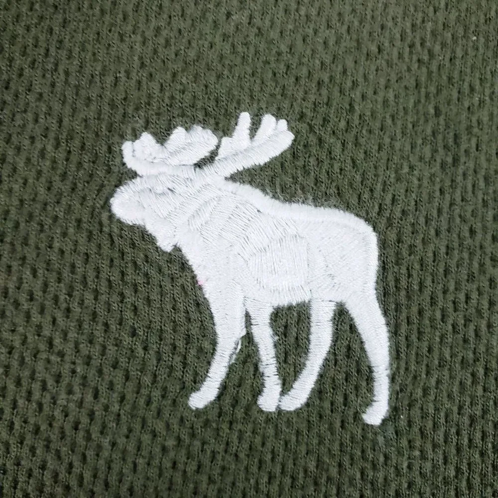 Abercrombie & Fitch Long Sleeve Knit Pullover Men's Green Sweater Size Large - Picture 3 of 9
